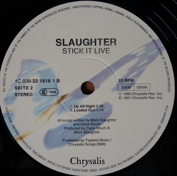 Slaughter : Stick It Live (LP)