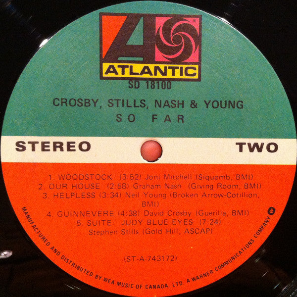 Crosby, Stills, Nash & Young : So Far (LP, Comp, RE)