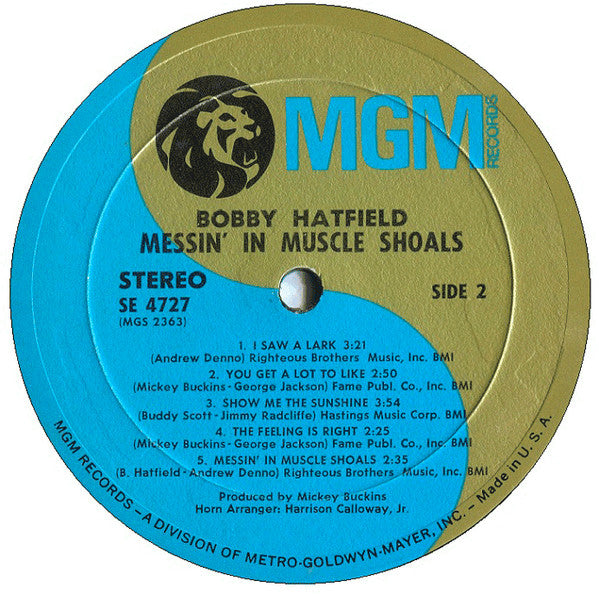Bobby Hatfield : Messin' In Muscle Shoals (LP, Album)