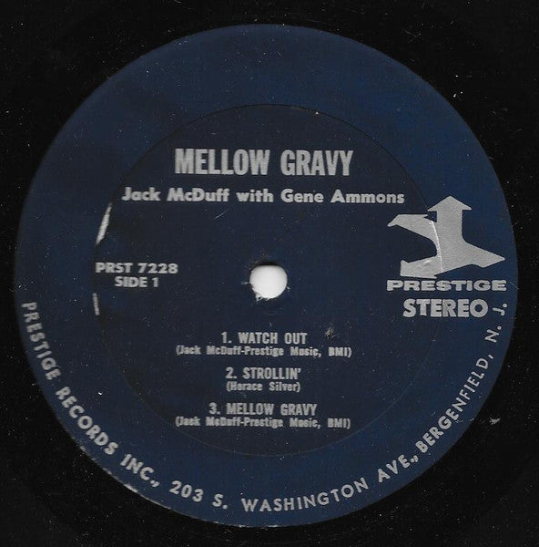 Brother Jack McDuff With Gene Ammons ~ Mellow Gravy (Vinyl) - Djungel & Jazz