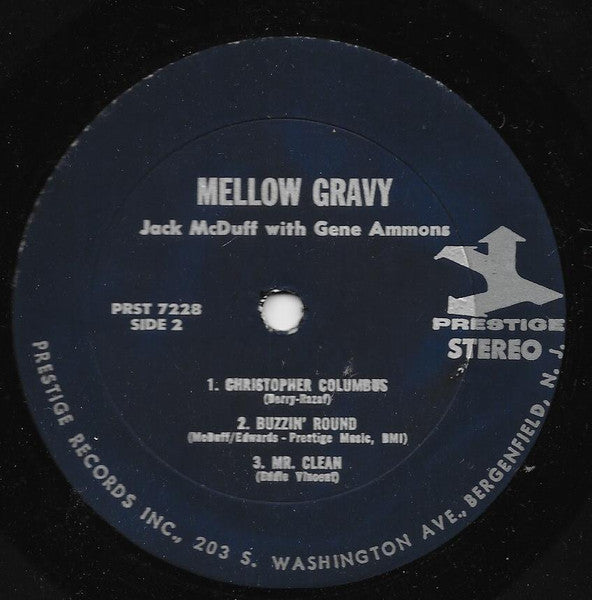Brother Jack McDuff With Gene Ammons ~ Mellow Gravy (Vinyl) - Djungel & Jazz