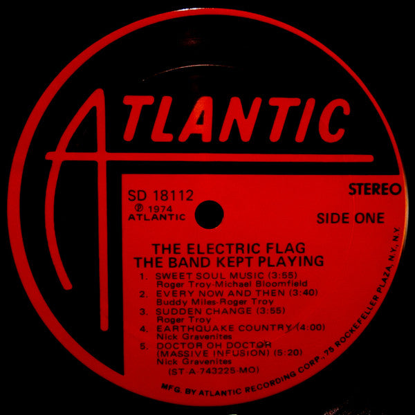 The Electric Flag ~ The Band Kept Playing (Vinyl) - Djungel & Jazz