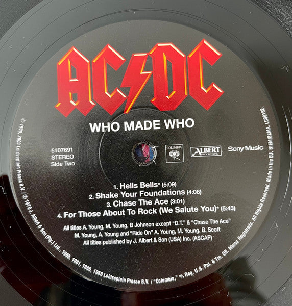 AC/DC ~ Who Made Who (Vinyl) - Djungel & Jazz