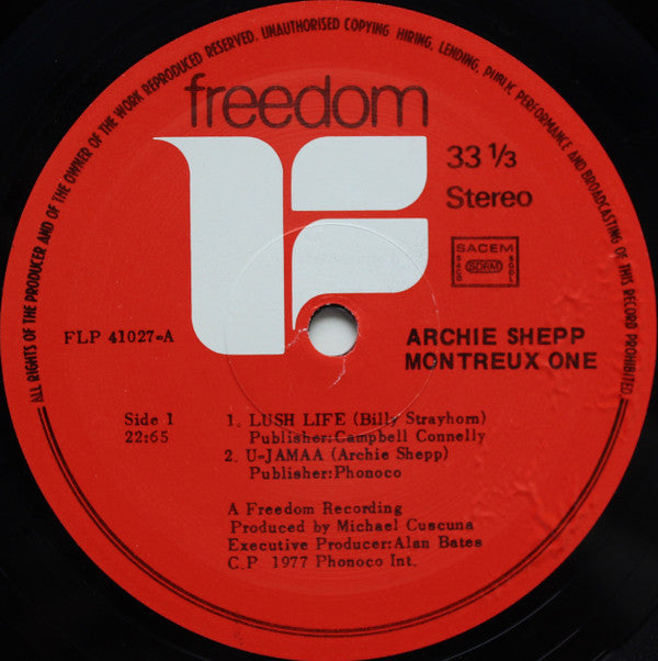 Archie Shepp ~ Montreux One (Vinyl) - Djungel & Jazz