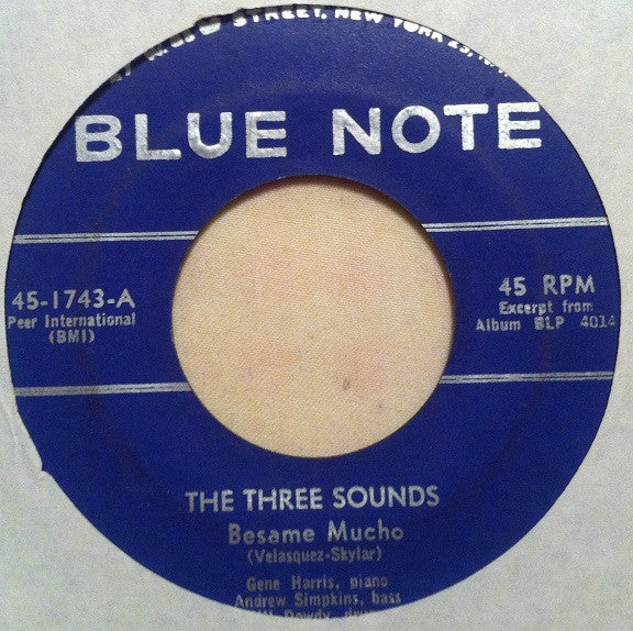 The Three Sounds : Besame Mucho (7", Single)