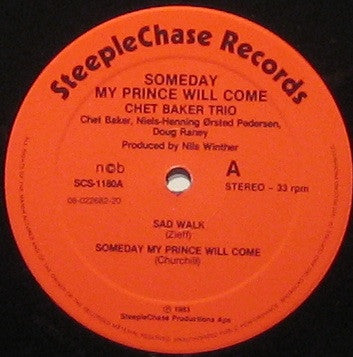 Chet Baker Trio : Someday My Prince Will Come (LP, Album)