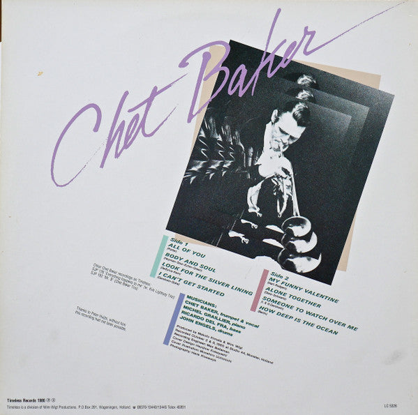 Chet Baker ~ Sings Again (Vinyl) - Djungel & Jazz