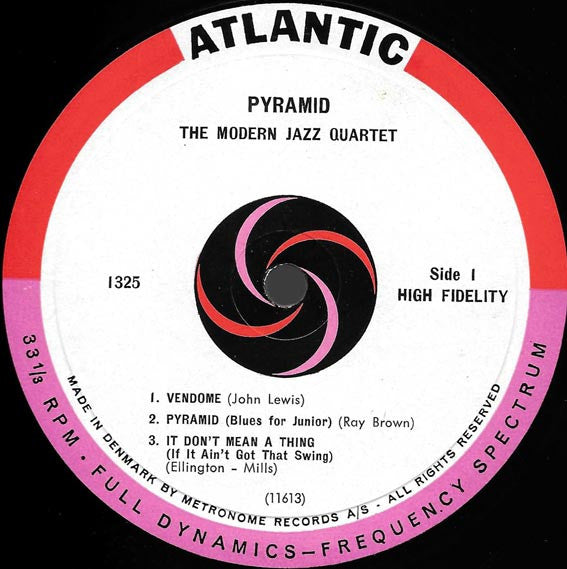 The Modern Jazz Quartet ~ Pyramid (Vinyl) - Djungel & Jazz