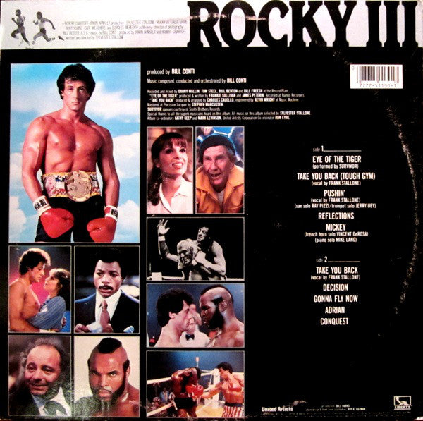 Bill Conti : Rocky III - Original Motion Picture Score (LP, Album, Win)
