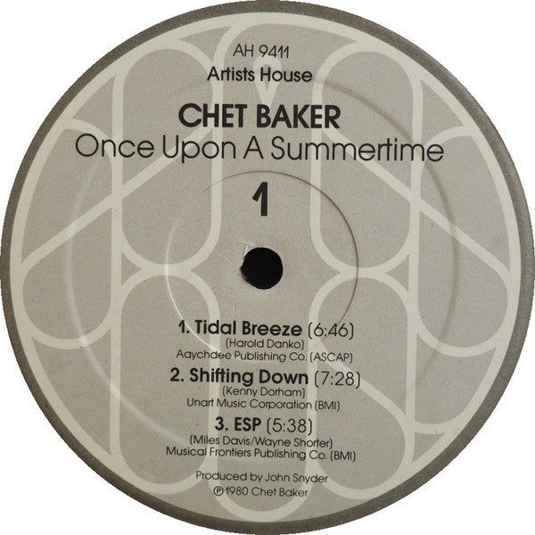 Chet Baker ~ Once Upon A Summertime (Vinyl) - Djungel & Jazz