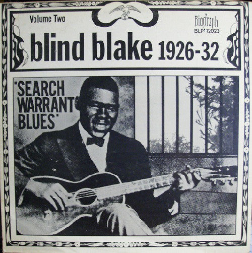 Blind Blake ~ 1926-32 Search Warrant Blues Volume Two (Vinyl) - Djungel & Jazz