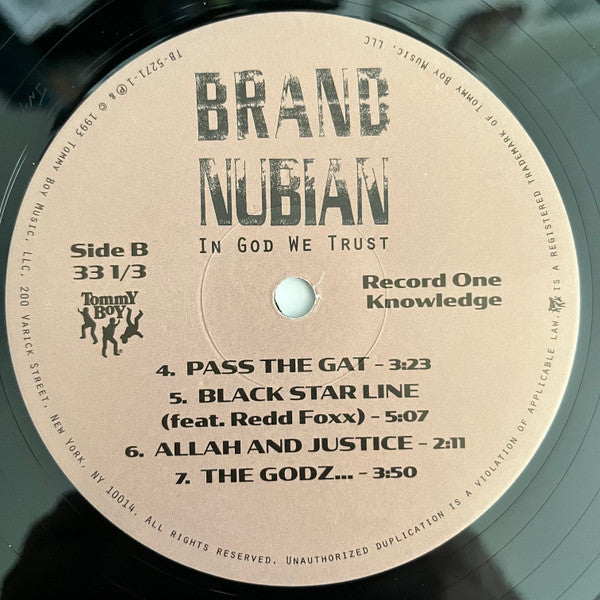 Brand Nubian ~ In God We Trust (Vinyl) - Djungel & Jazz