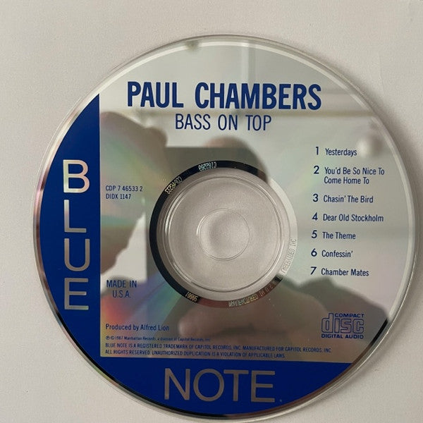 Paul Chambers Quartet ~ Bass On Top (Vinyl) - Djungel & Jazz