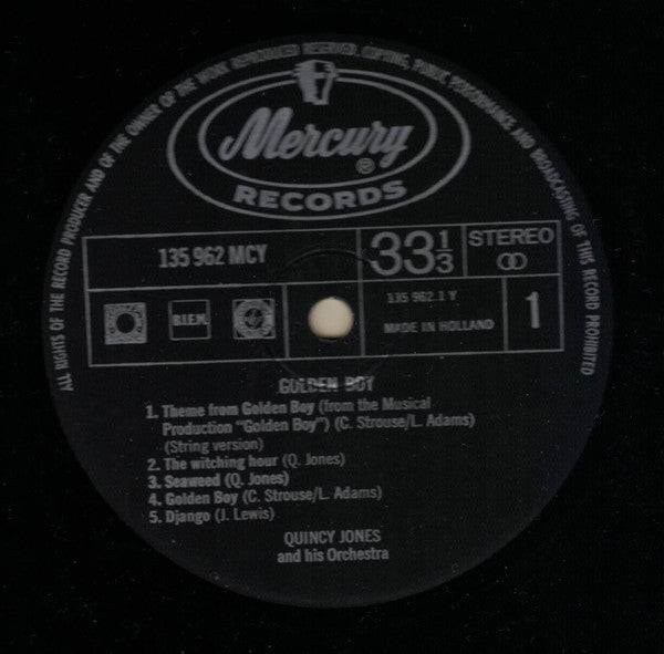 Quincy Jones ~ Golden Boy (Vinyl) - Djungel & Jazz