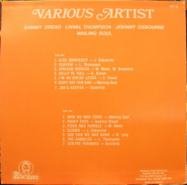 Various : Various Artist (LP, Comp, RE)