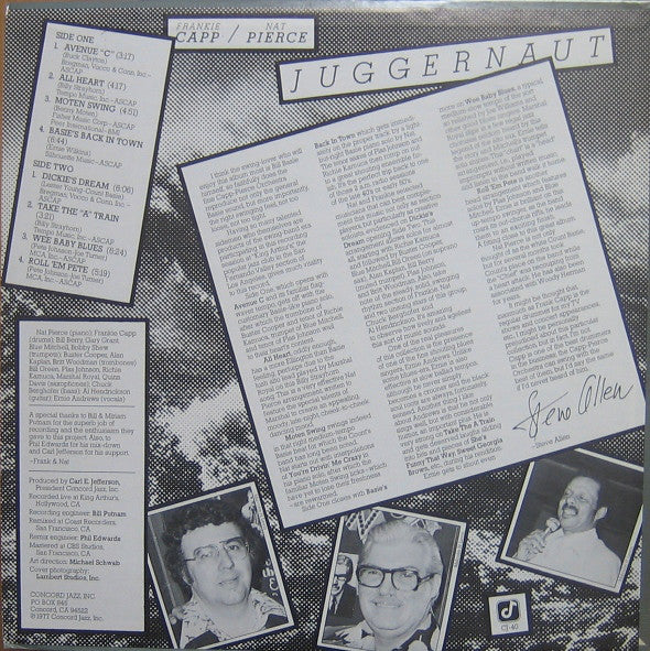 Frankie Capp / Nat Pierce ~ Juggernaut (Vinyl) - Djungel & Jazz