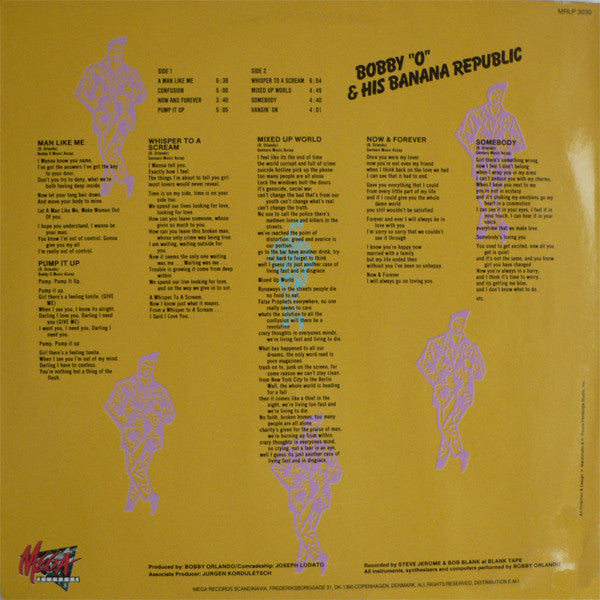 Bobby O ~ Bobby "O" & His Banana Republic / A Man Like Me (Vinyl) - Djungel & Jazz