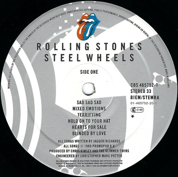 The Rolling Stones : Steel Wheels (LP, Album, 291)
