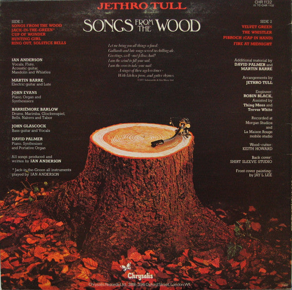 Jethro Tull : Songs From The Wood (LP, Album)