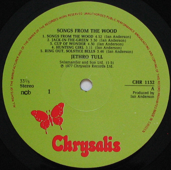 Jethro Tull ~ Songs From The Wood (Vinyl) - Djungel & Jazz