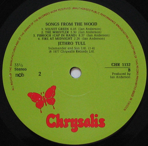 Jethro Tull ~ Songs From The Wood (Vinyl) - Djungel & Jazz