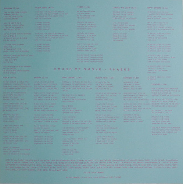 Sound Of Smoke : Phases (LP, Album, Ltd, Pin)