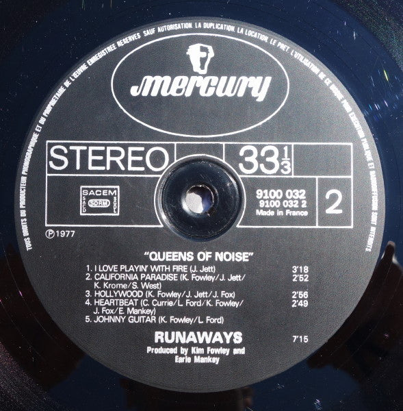 The Runaways ~ Queens Of Noise (Vinyl) - Djungel & Jazz