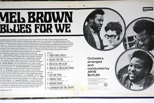 Mel Brown : Blues For We (LP, Album, Gat)