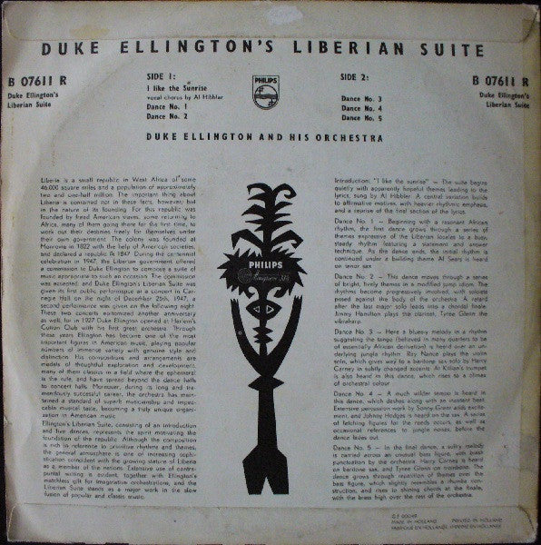 Duke Ellington And His Orchestra ~ Duke Ellington's Liberian Suite (Vinyl) - Djungel & Jazz