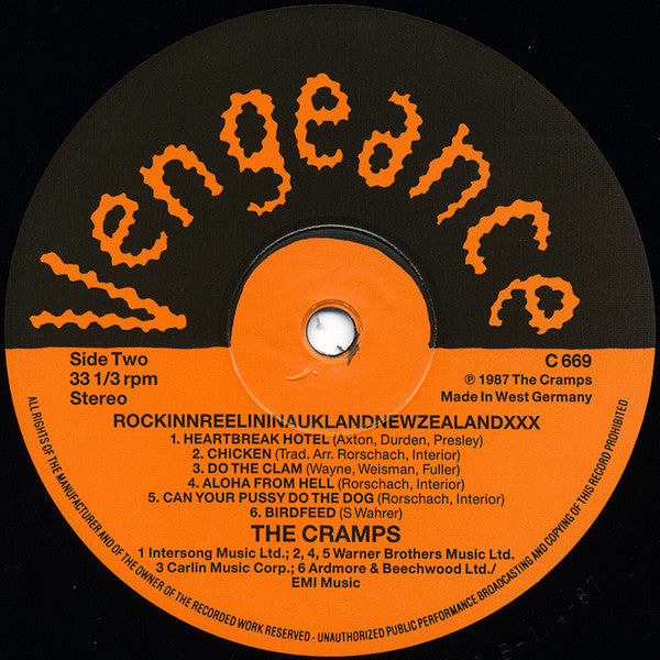 The Cramps ~ RockinnReelinInAucklandNewZealandXXX (Vinyl) - Djungel & Jazz