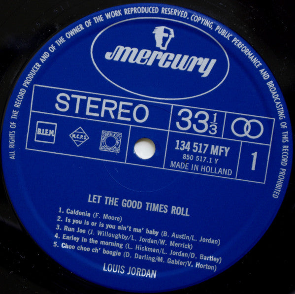 Louis Jordan ~ Let The Good Times Roll (Vinyl) - Djungel & Jazz