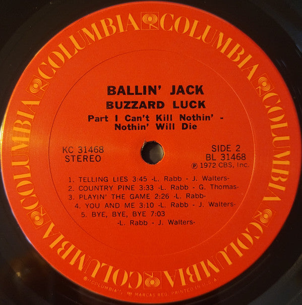 Ballin' Jack ~ Buzzard Luck (Vinyl) - Djungel & Jazz