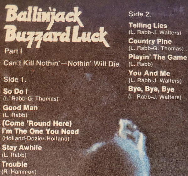 Ballin' Jack ~ Buzzard Luck (Vinyl) - Djungel & Jazz