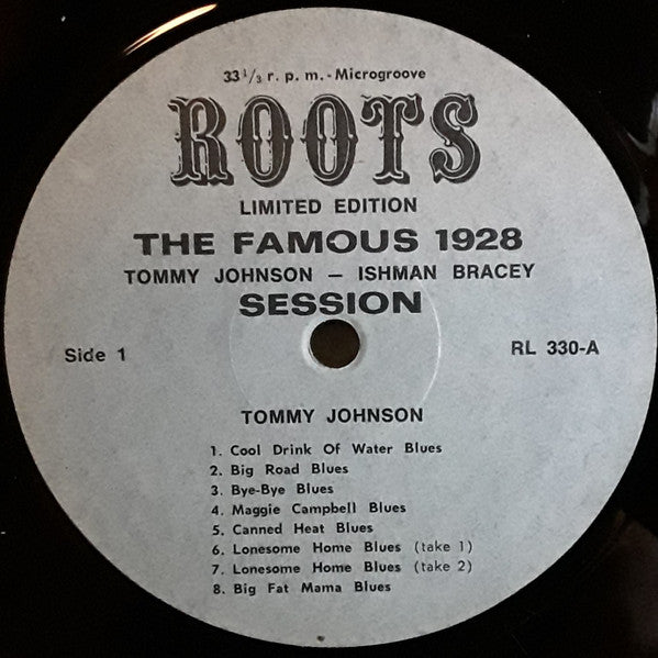 Tommy Johnson - Ishman Bracey ~ The Famous 1928 Session (Vinyl) - Djungel & Jazz