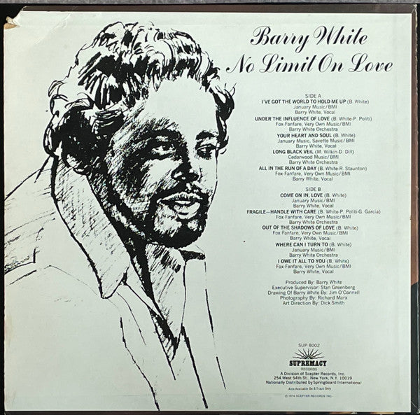 Barry White : No Limit On Love (LP, Album)