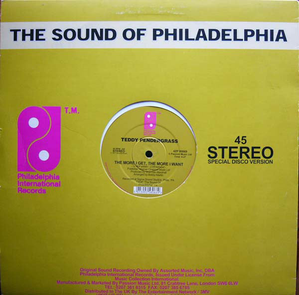 Anthony White / Teddy Pendergrass : Stop And Think It Over / The More I Get, The More I Want (12")