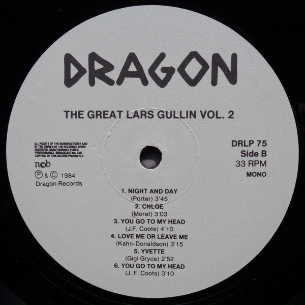 Lars Gullin ~ 1953 - Rare And Unissued Recordings, Vol. 2 (Vinyl) - Djungel & Jazz