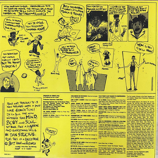 De La Soul ~ 3 Feet High And Rising (Vinyl) - Djungel & Jazz