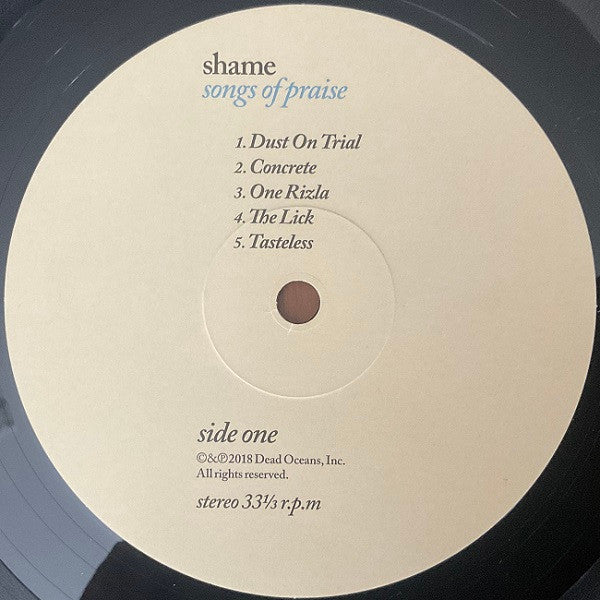 Shame  ~ Songs Of Praise (Vinyl) - Djungel & Jazz