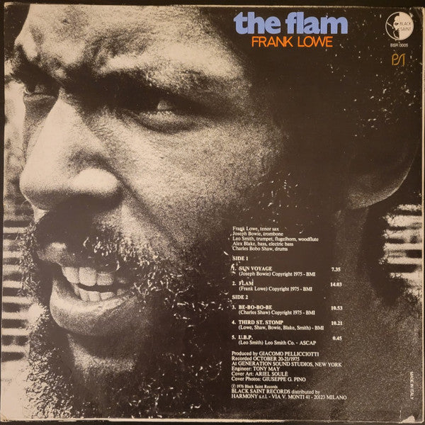 Frank Lowe ~ The Flam (Vinyl) - Djungel & Jazz