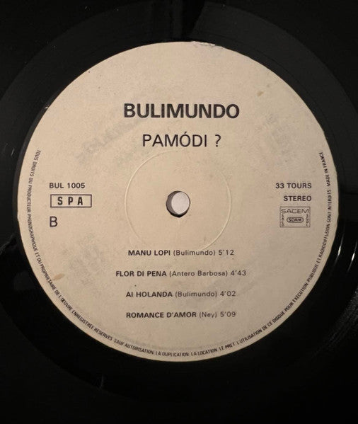 Bulimundo : Compasso Pilon (LP, Album)