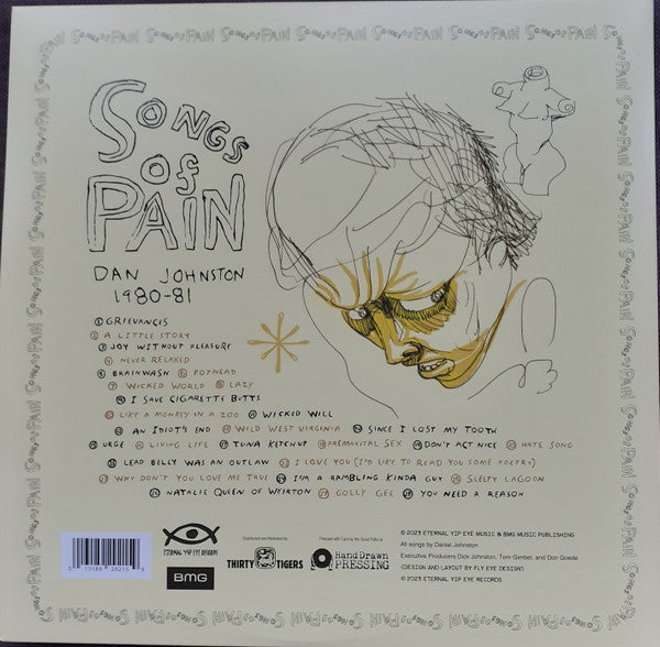 Daniel Johnston ~ Songs Of Pain (Dan Johnston 1980-81) (Vinyl) - Djungel & Jazz