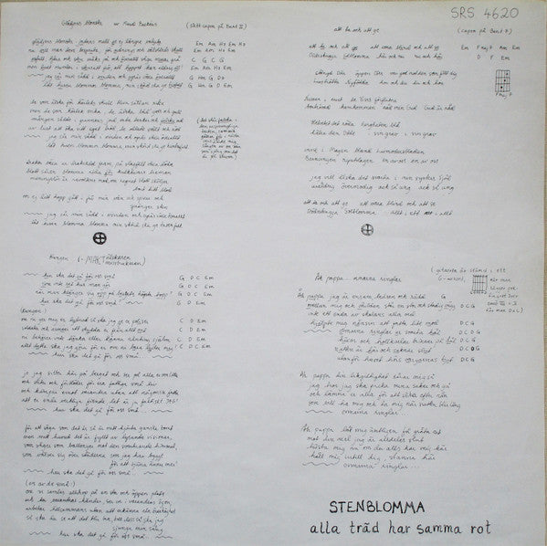 Stenblomma : Alla Träd Har Samma Rot (LP, Album)