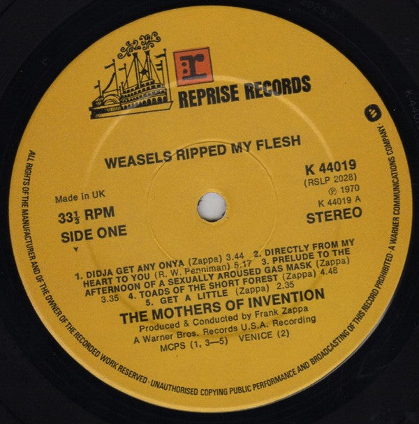 The Mothers ~ Weasels Ripped My Flesh (Vinyl) - Djungel & Jazz