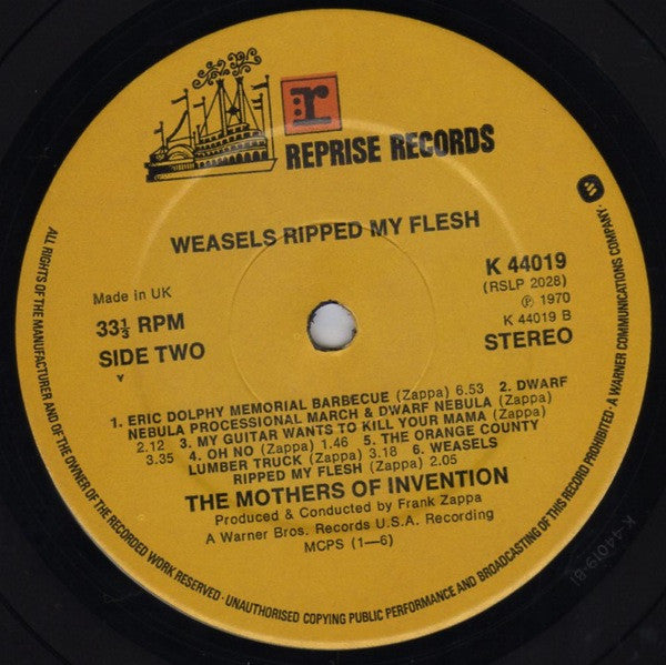 The Mothers ~ Weasels Ripped My Flesh (Vinyl) - Djungel & Jazz