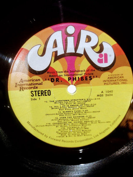 Basil Kirchin : Music From The Soundtrack Of The American International Picture "Dr. Phibes" (LP, Album)