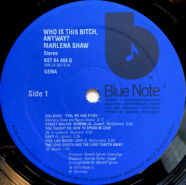 Marlena Shaw ~ Who Is This Bitch, Anyway? (Vinyl) - Djungel & Jazz