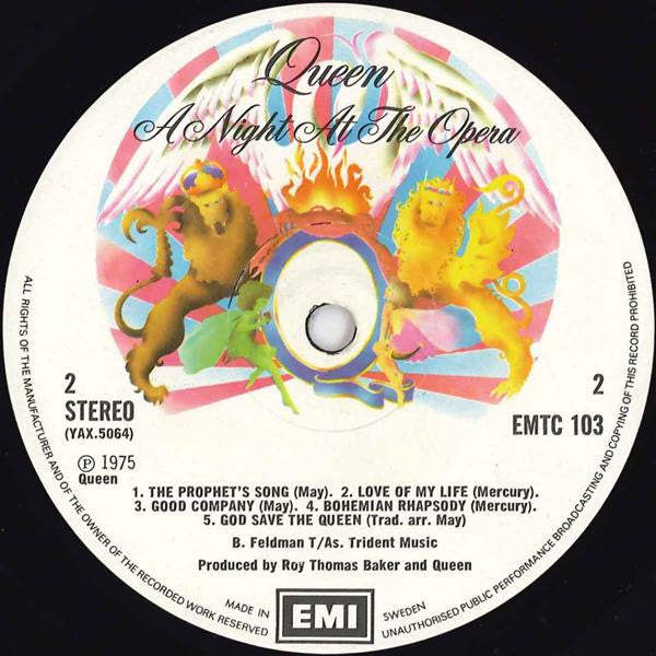 Queen ~ A Night At The Opera (Vinyl) - Djungel & Jazz