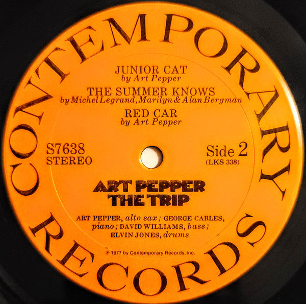 Art Pepper ~ The Trip (Vinyl) - Djungel & Jazz