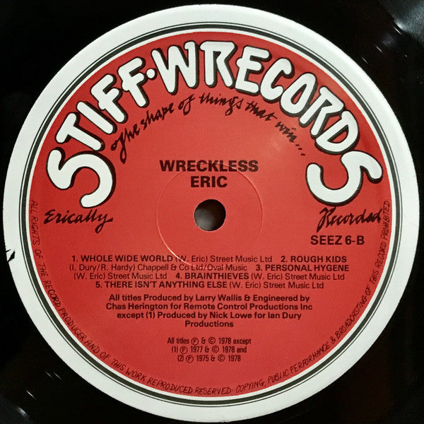 Wreckless Eric ~ Wreckless Eric (Vinyl) - Djungel & Jazz